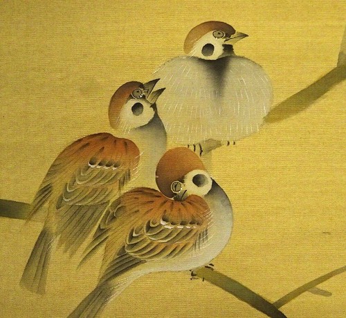 Peinture japonaise parchemin - peinture,