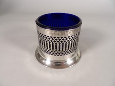 Pot Anglais en Verre Bleu avec