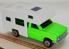 Majorette #278 Camping Car Green Camper Pickup Truck Motorhome RV 1:60 Scale