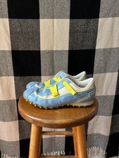 Diesel EXPLORER Vintage Leather Low Trainers Blue. Size US (9-)10, UK 8, EU 41 