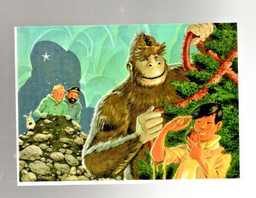 Tintin carte postale - tintin.,