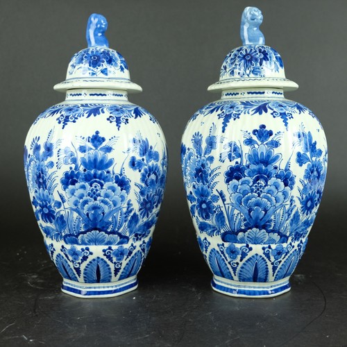 Paire vases hollandais - de,