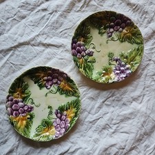 Assiettes Décor Raisins