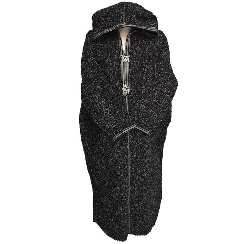 Djellaba marocaine noire - noire, en