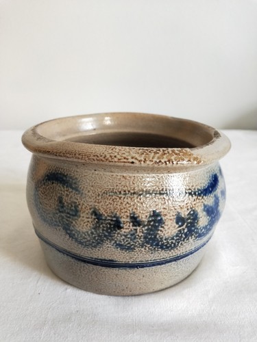Ancien pot gres motif - ancien, en