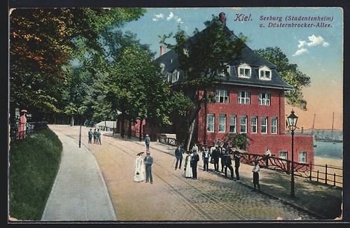 Carte postale kiel résidence - carte, kiel,