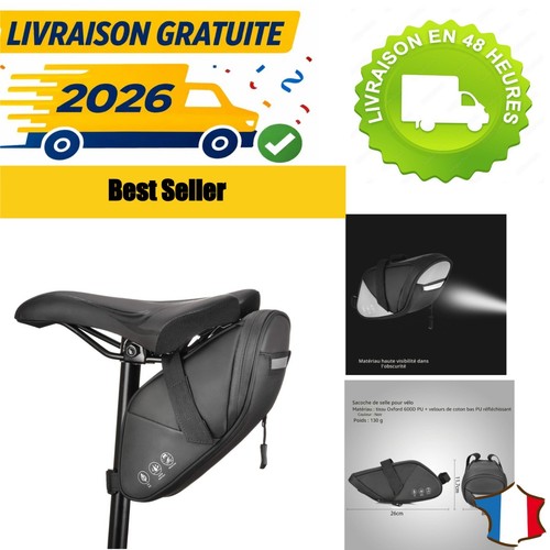 Sacoche selle vélo - selle,