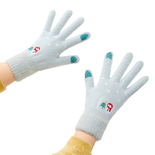 Gants hiver verts chauds - d'hiver,
