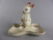 MIGNON PETIT LAPIN SET A CONDIMENTS SEL POIVRE MOUTARDE EN CERAMIQUE 731