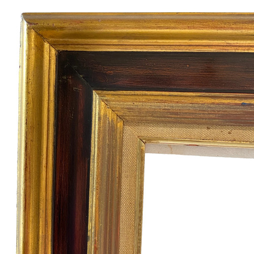 Grand cadre ancien bois - grand, doré
