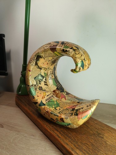 Sculpture vague art collage - sculpture,