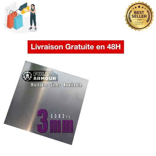 Plaque aluminium 3mm 100x100mm
