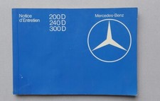 Notice d'entretien Mercedes