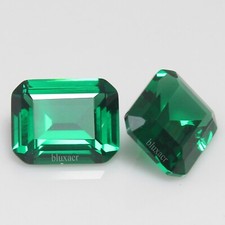 Certified Natural MUZO Colombian Green Emerald 7x5 MM Emerald Pair Unheated Gems