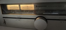 Vintage Kenwood AM-FM Stereo Tuner KT-615 Silver-Powers On