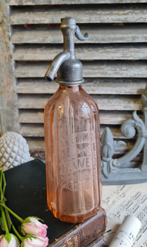 Ancien siphon rose eau de - rose,