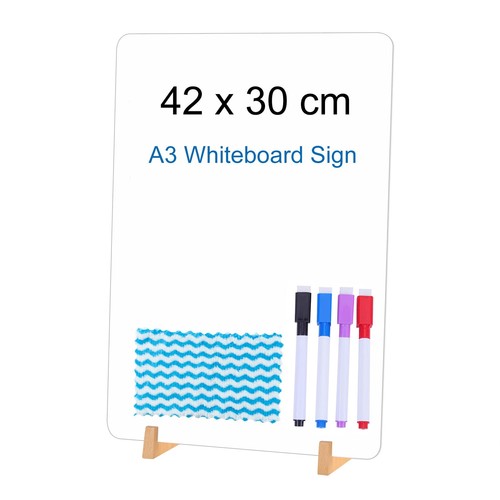 Tableau blanc x - tableau, a3,