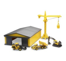 NEWRAY, construction box with Volvo machines, ladder, NEW32105
