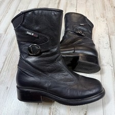 Sidi Lei Black Touring Motorcycle Boots Size 8.5