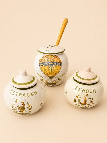 Lot pots épices vintage - lot,