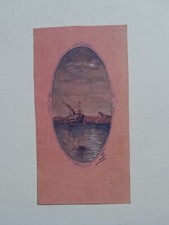 Peinture ancienne  paquebot