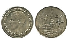 50 Francs Baudouin Légende Française - Belgique Argent