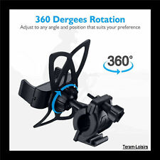 Support Téléphone Mobile Noir Universel pour Moto Quad Scooter Vélo - FRANCE