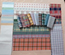 40 ANCIENS  TISSUS COUPONS ECHANTILLONS POPELINE D'ALSACE POUR PATCHWORK  lot 4