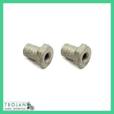 SPEEDO INSTRUMENT MOUNT SLEEVE NUTS (PAIR) TRIUMPH TR6C T100C, NOS 97-1701 H1701