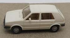 WIKING HO 1/87 VW VOLKSWAGEN GOLF WHITE interior brown sunroof #10044