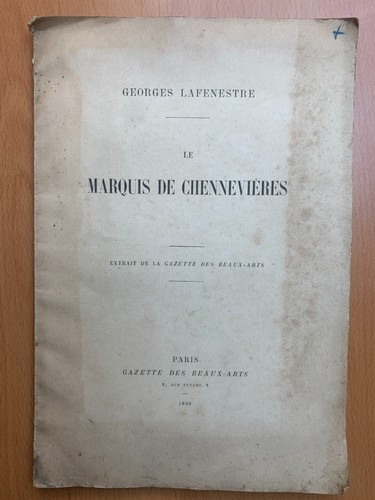 Marquis chennevières - le, de