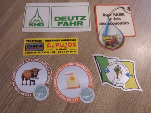 Lot anciens autocollants - d'anciens,