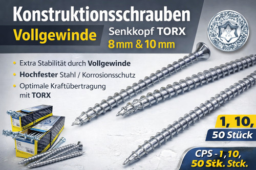 Vis construction 10 mm - vis, 8-10