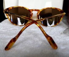 New Cartier Lumen Lunettes Occhiali Jasper Brown Gold Plated 50mm Sunglasses