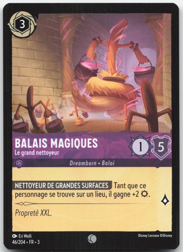 Carte lorcana balais - lorcana, magiques