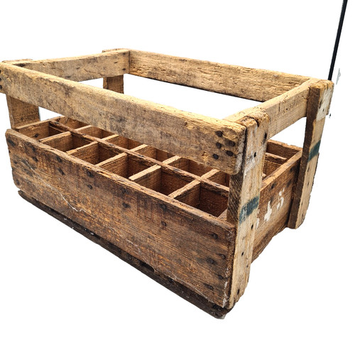 Ancien casier bois caisse - casier,