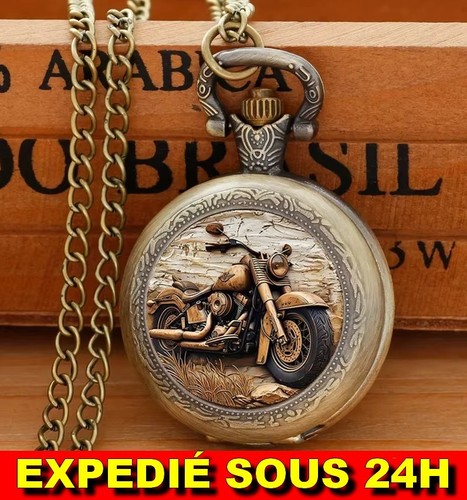 Montre moto poche vintage - moto,