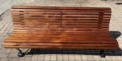 Banc piètement rosace fer - piètement,