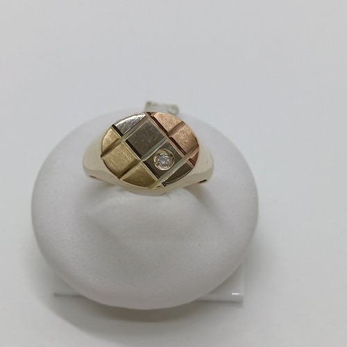 Bague homme jaune 18kt avec - or,