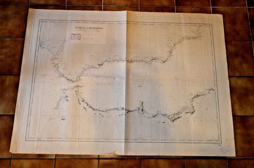 Carte marine ancienne shom - ancienne,
