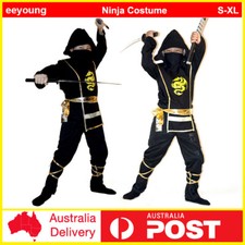 Kids Boys Stealth Ninja Child Fancy Dress Up Party Book Week Cosplay Costume