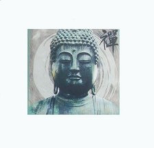 Cadre toile tableau zen Bouddha - 40 x 40 cm