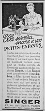 PUBLICITÉ 1935 MACHINE À