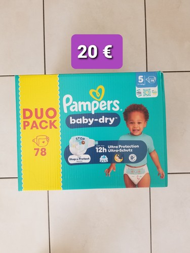 Couches jetables pampers - 78,