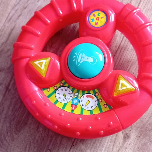 Volant jouet interactif rouge