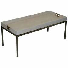 RRP £2180 PAOLO MOSCHINO FOR NICHOLAS HASLAM SALON COFFEE TABLE CHROME FINISH