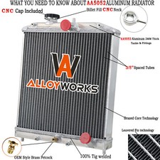 3 Rangée Aluminium Radiateur