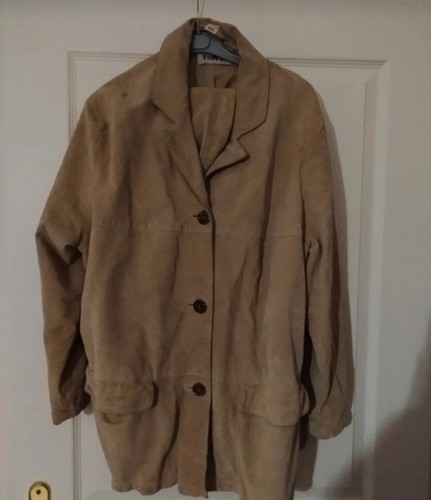 Ensemble veste pantalon daim - veste,