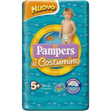 Couches Pampers Costumino Junior Taille 5+ (15+ KG) Set De 2 Emballages 20 PZ