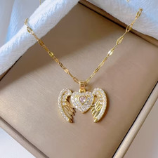💛 Collier coeur femme avec